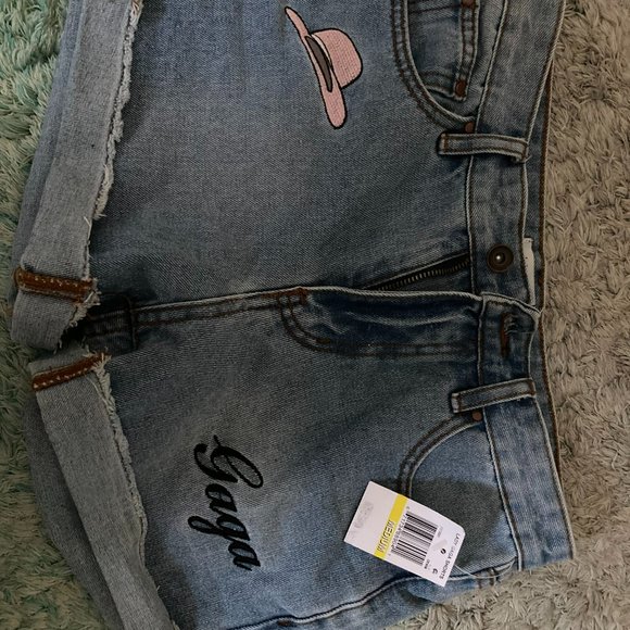 lady gaga jean shorts - Picture 2 of 2